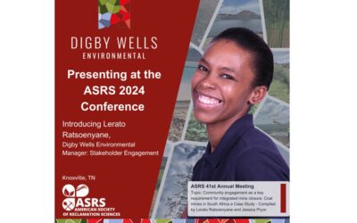 Digby Wells Environmental presenting at the ASRS Conference.